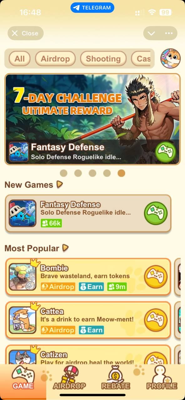 Catizen Launchpool в Telegram