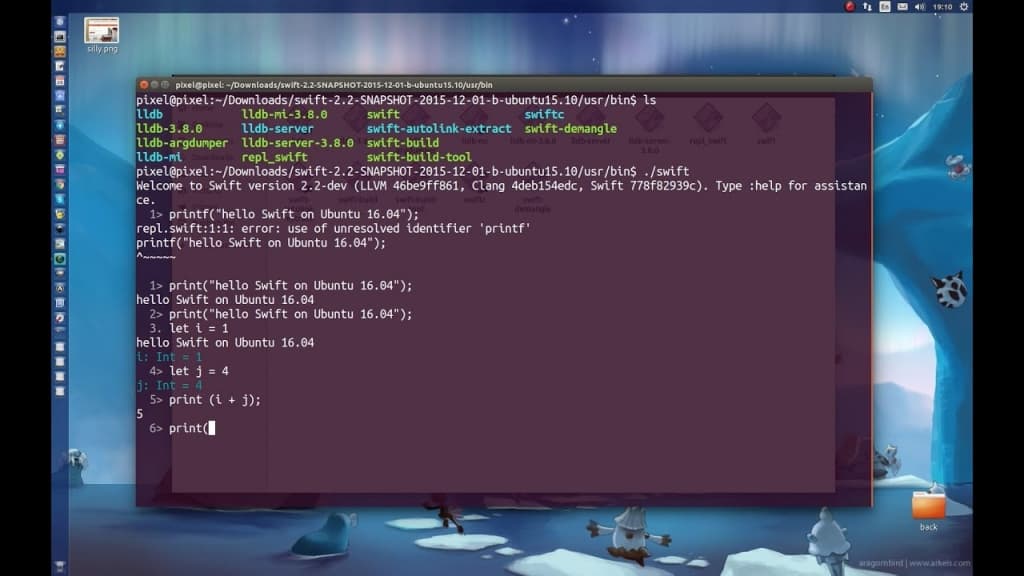 Как установить swift на ubuntu