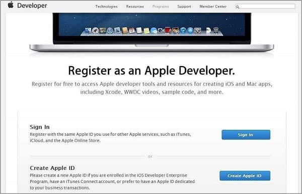 Создать Apple ID