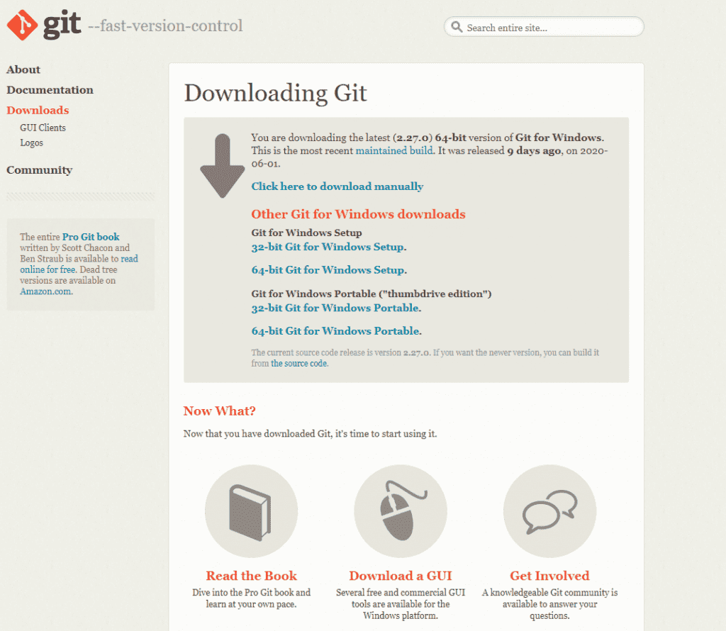 Официальный сайт Git