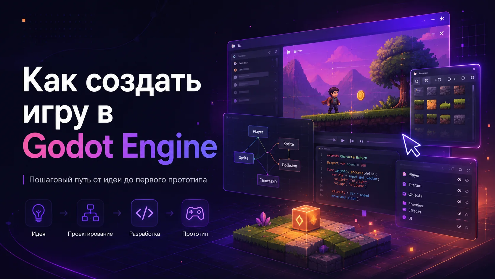 Как создать игру в Godot Engine