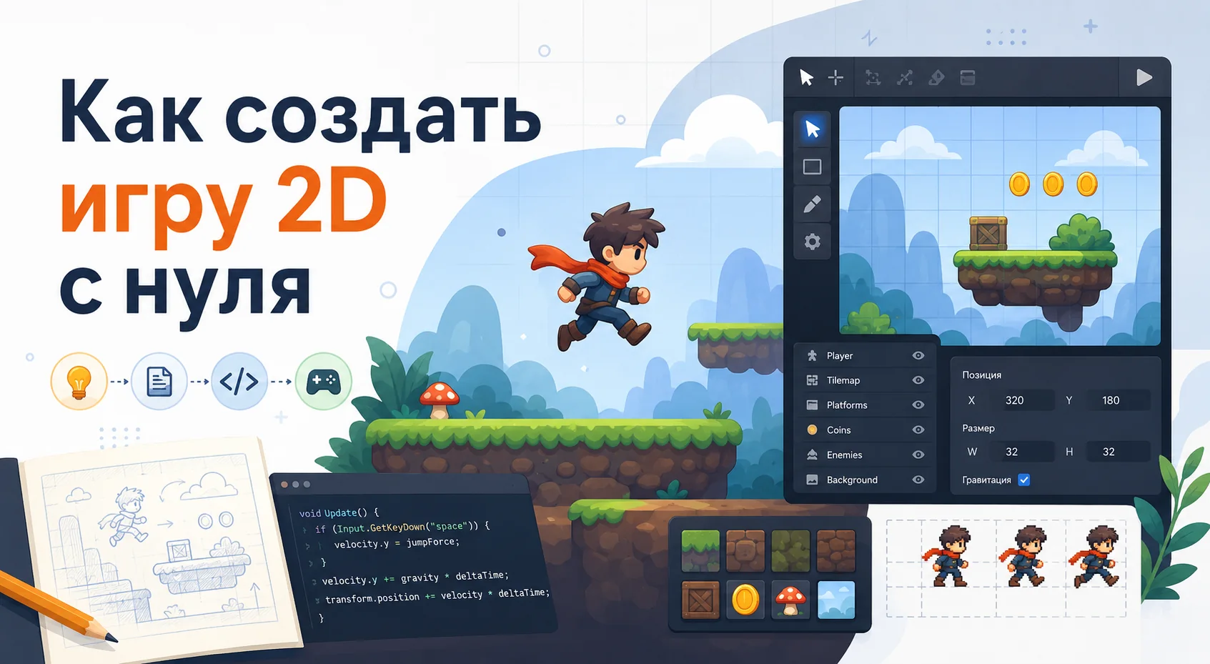 как создать игру 2д