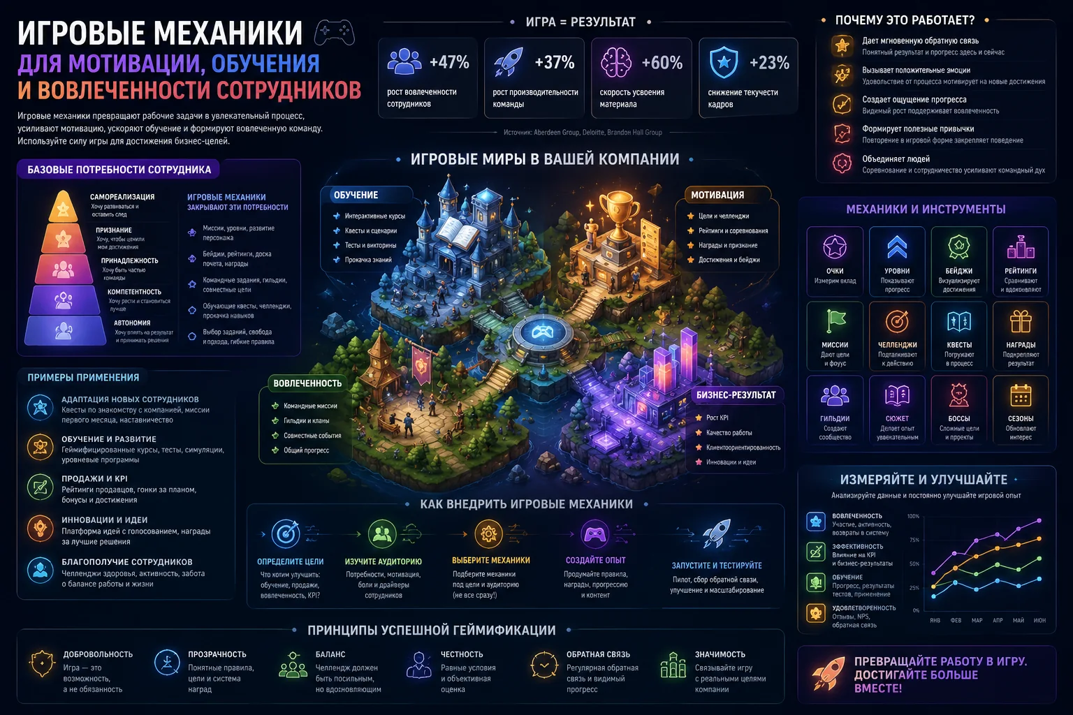 игровые механики для мотивации, обучения и вовлеченности сотрудников