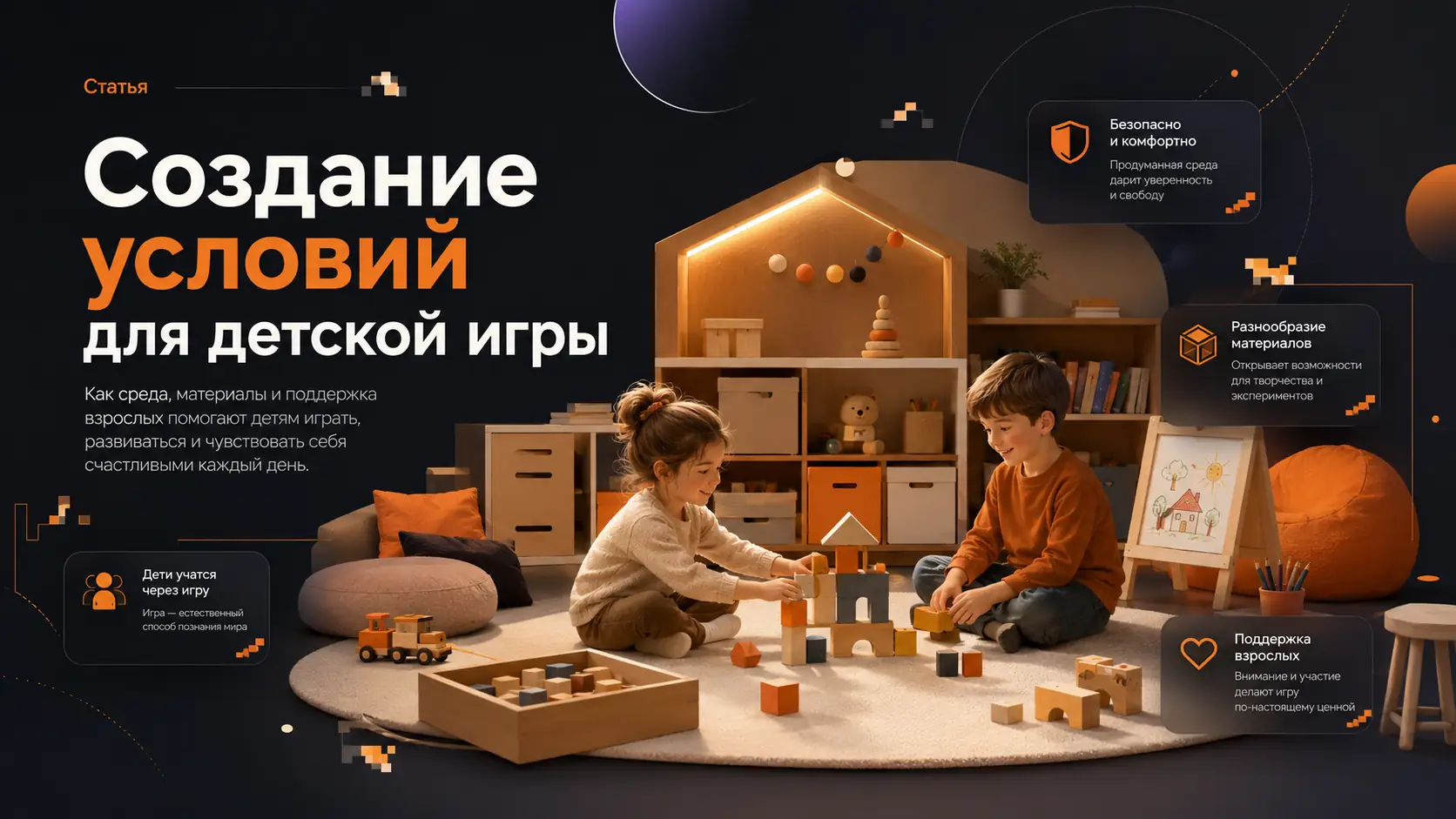 создание условий для детской игры