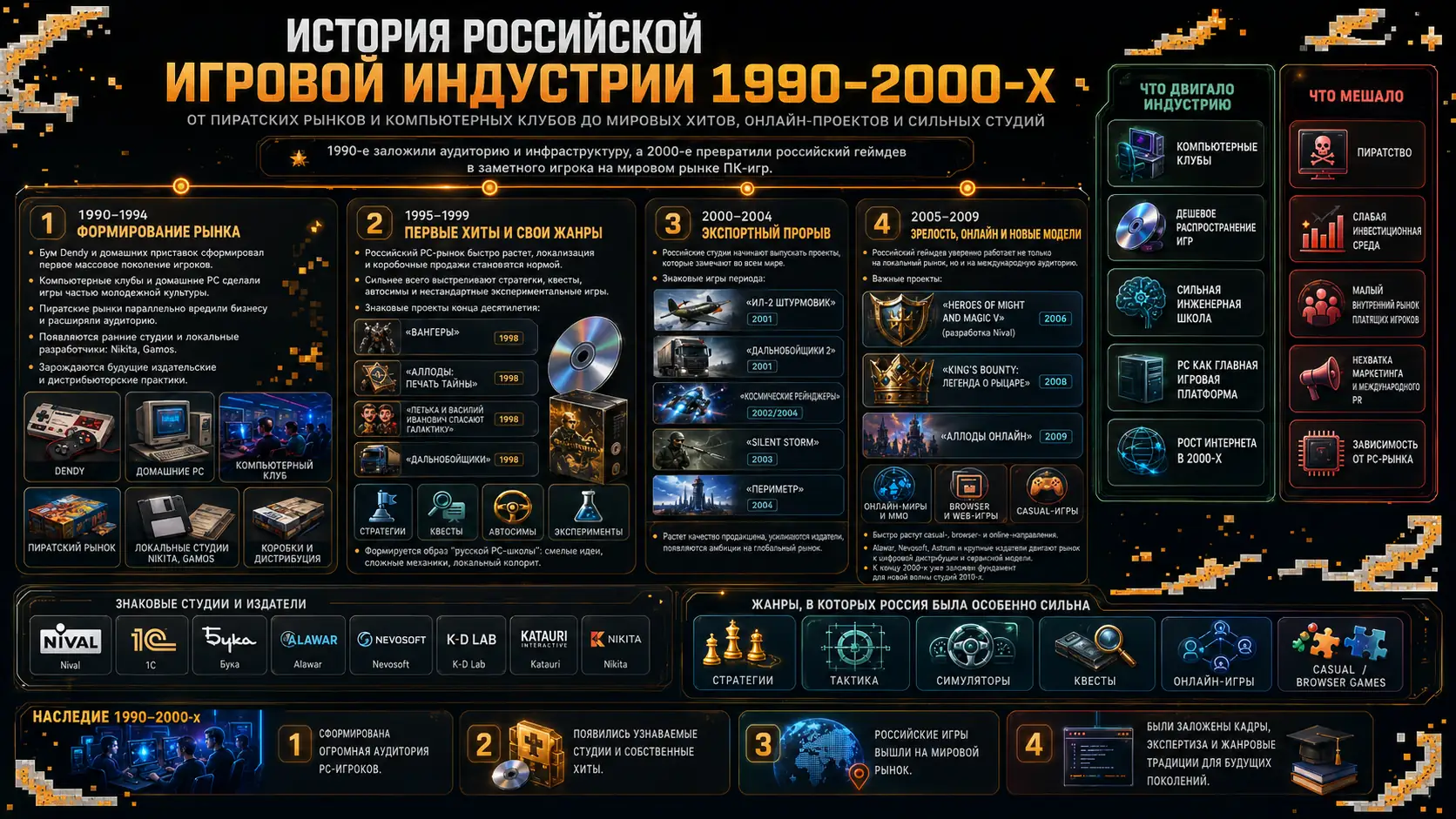 история российской игровой индустрии 1990–2000-х