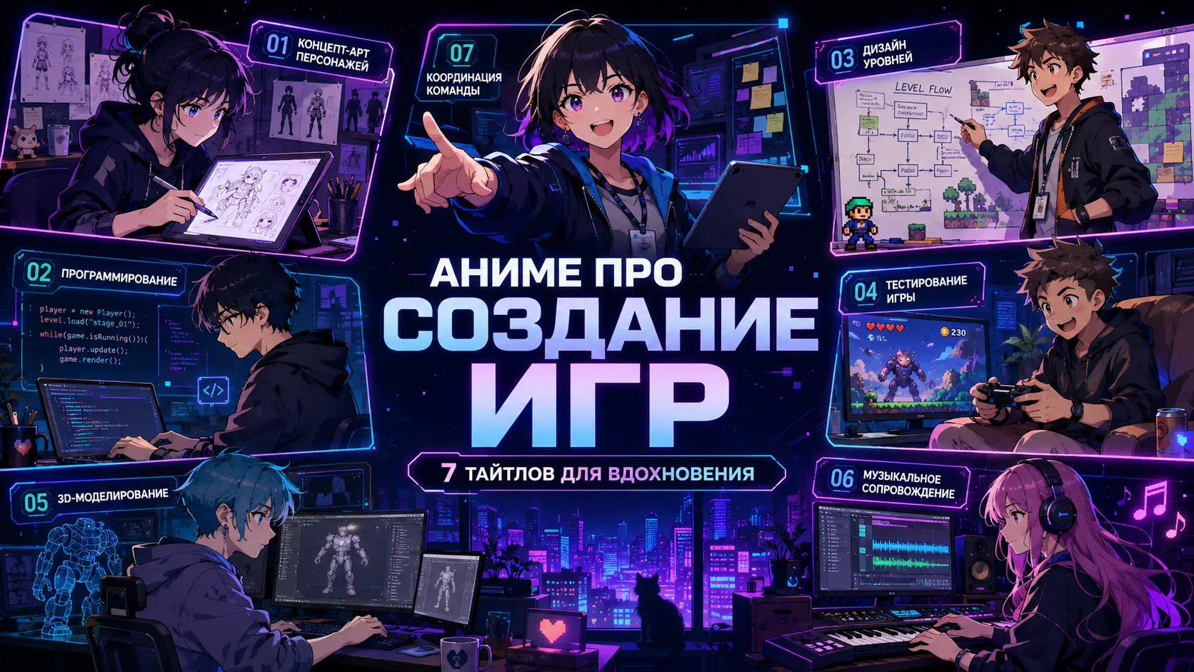 аниме про создание игр