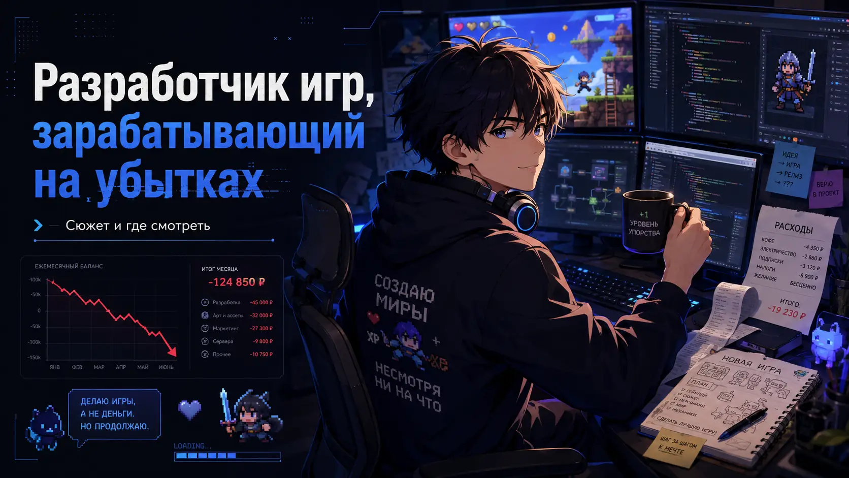 аниме разработчик игр зарабатывающий на убытках
