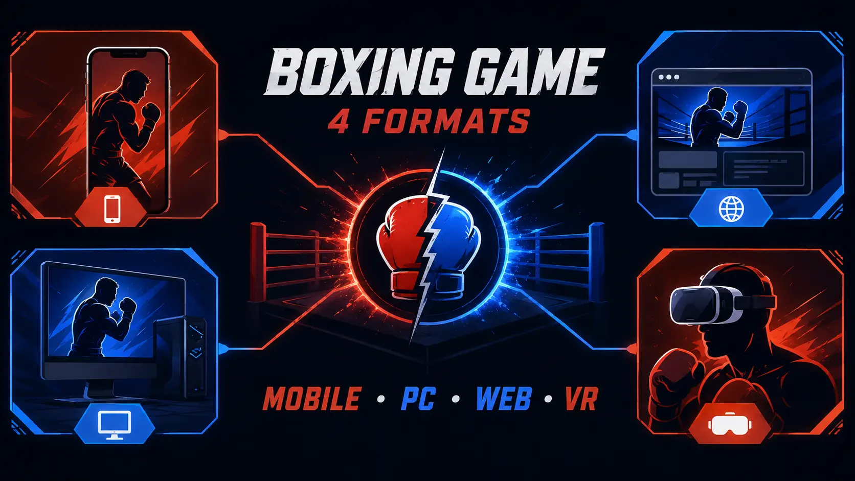 форматы игры про бокс для mobile PC web и VR