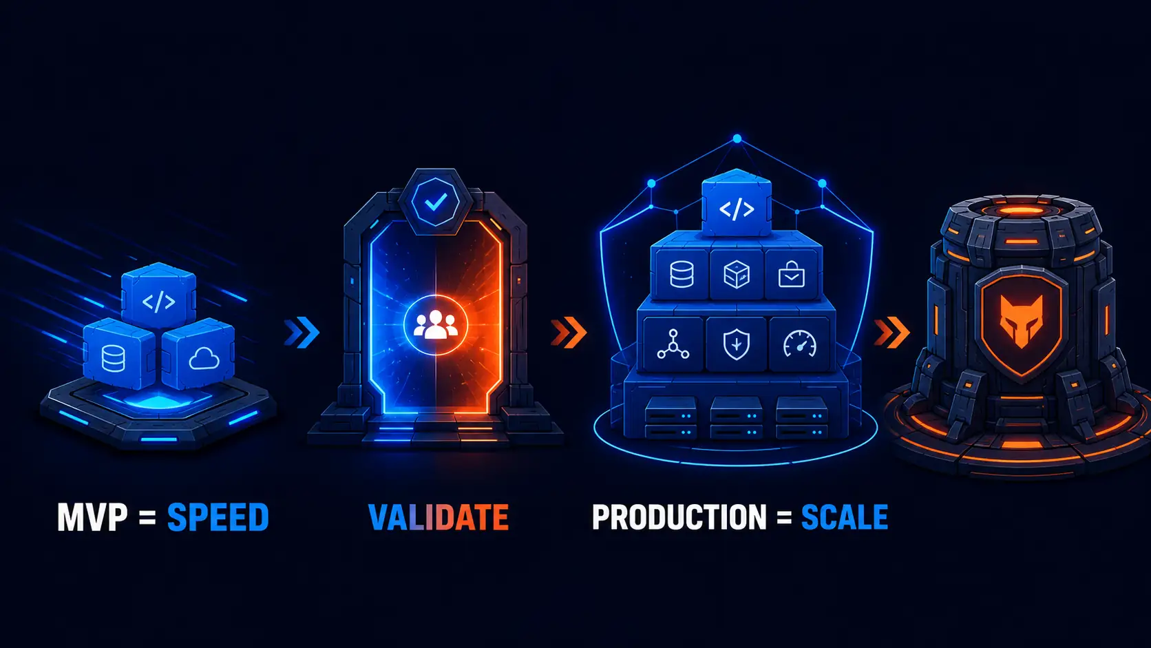 выбор стека для MVP и production