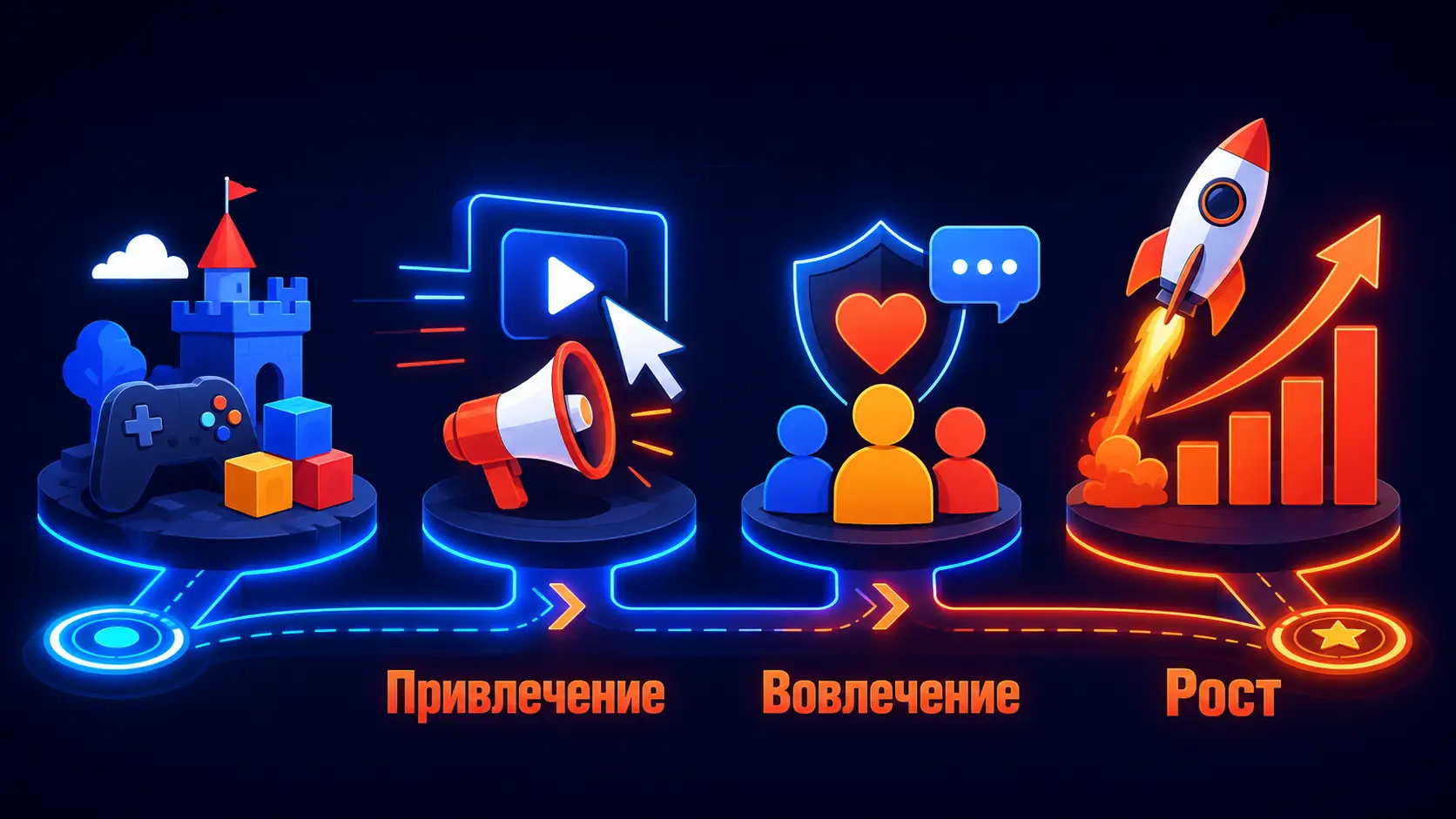 структура продвижения детской игровой компании
